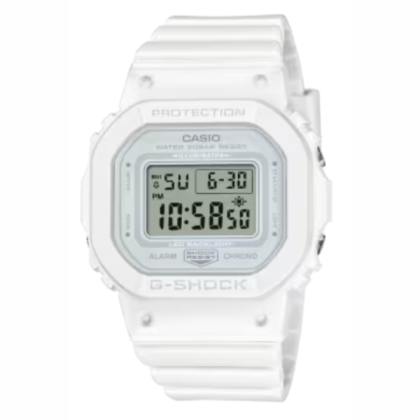 Casio G-Shock GMD-S5600BA-7DR Smaller Square White Resin Band Digital Women Watch